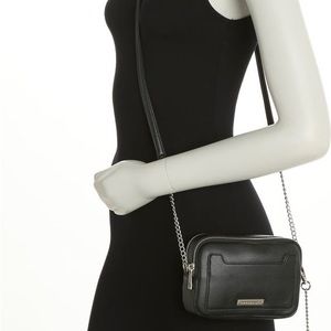 Madden Girl Dial Zip Crossbody Camera Bag by Steve Madden in Black